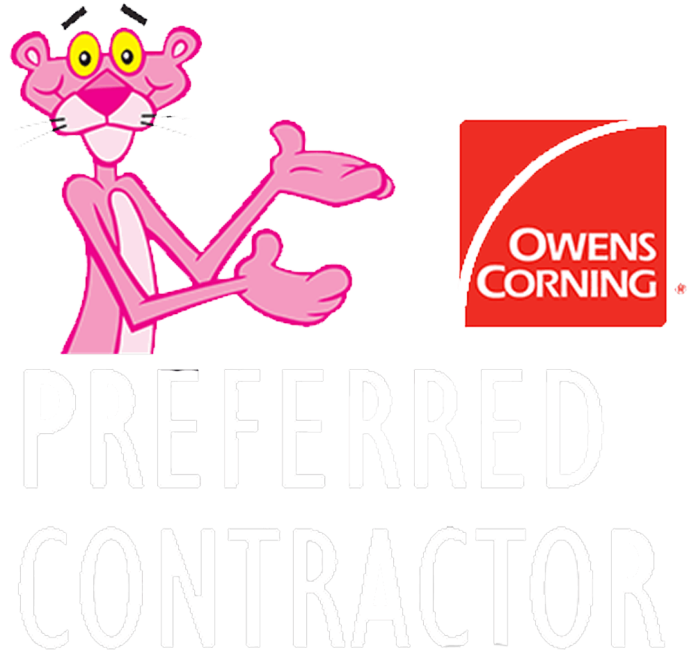 Owens Corning Preferred Contractor badge — Texas Prime Homes Edinburg TX