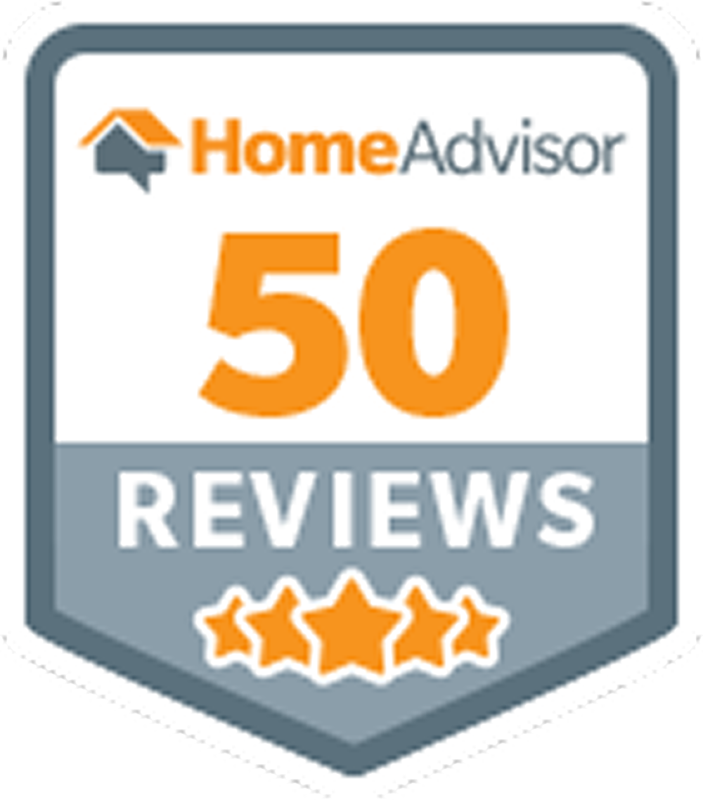 HomeAdvisor 50 Reviews badge — Texas Prime Homes RGV roofing contractor